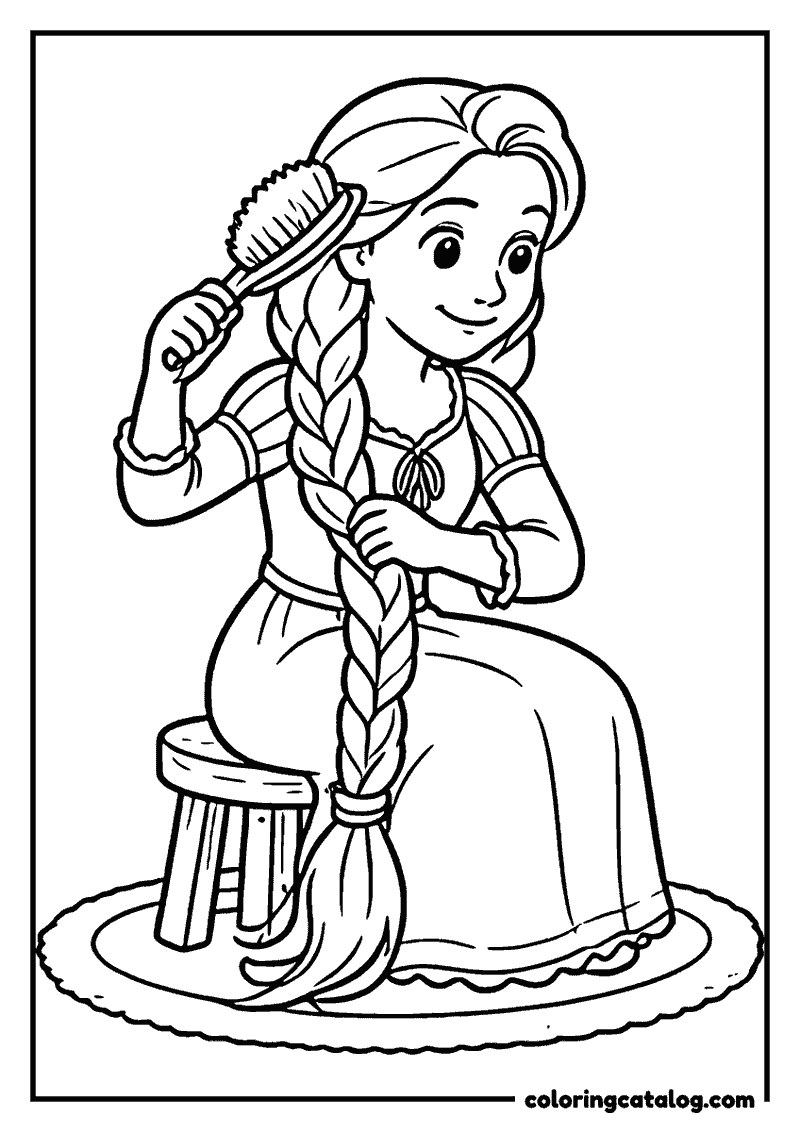 Rapunzel Coloring Pages: 33 Free Printables